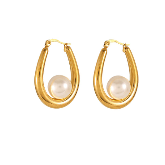European and American exaggerated high-end geometric design retro fashion earrings for women love hollow grid twisted line earrings